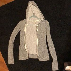 Light grey hooded jacket